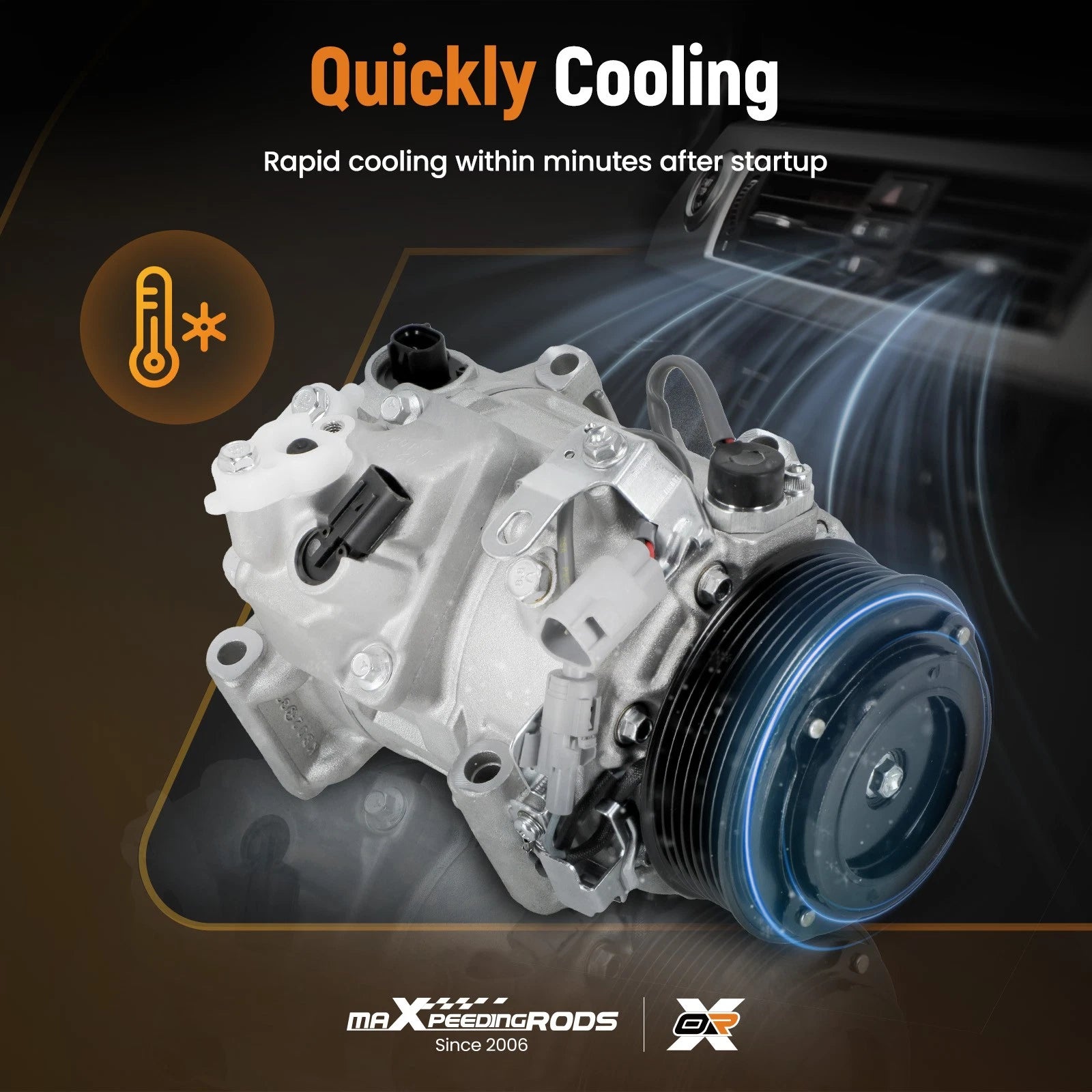 A/C Compressor for Toyota Sienna 2011–2016, Lexus ES350 2013–2016 CO 29042C Aluminum