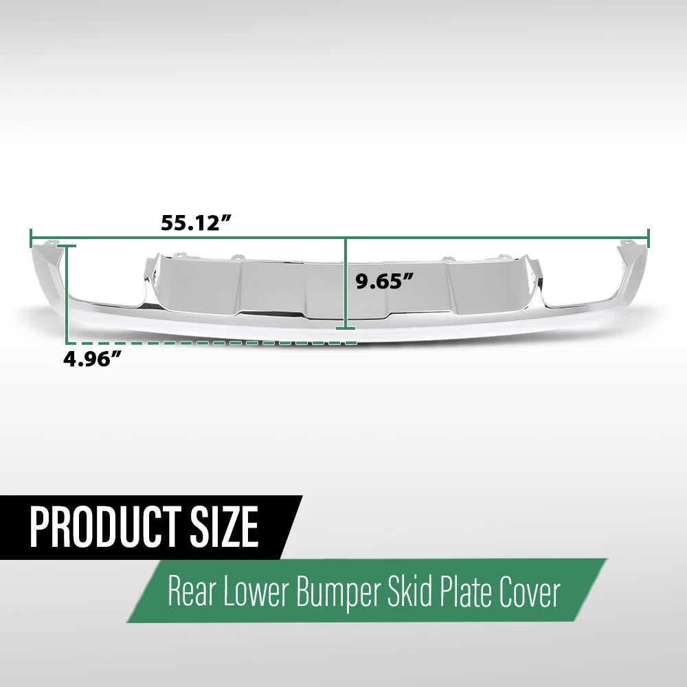 Rear Lower Bumper Skid Plate Cover for Mercedes-Benz GLK250 GLK350 (2013–2014)