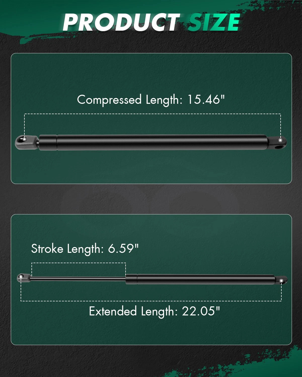 2X Rear Liftgate Hatch Tailgate Lift Supports for Toyota Sienna (2011–2017)