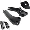 Black Passenger Foot Peg Mount Brackets for Harley Dyna FXDF FXDL FXDC FXDWG