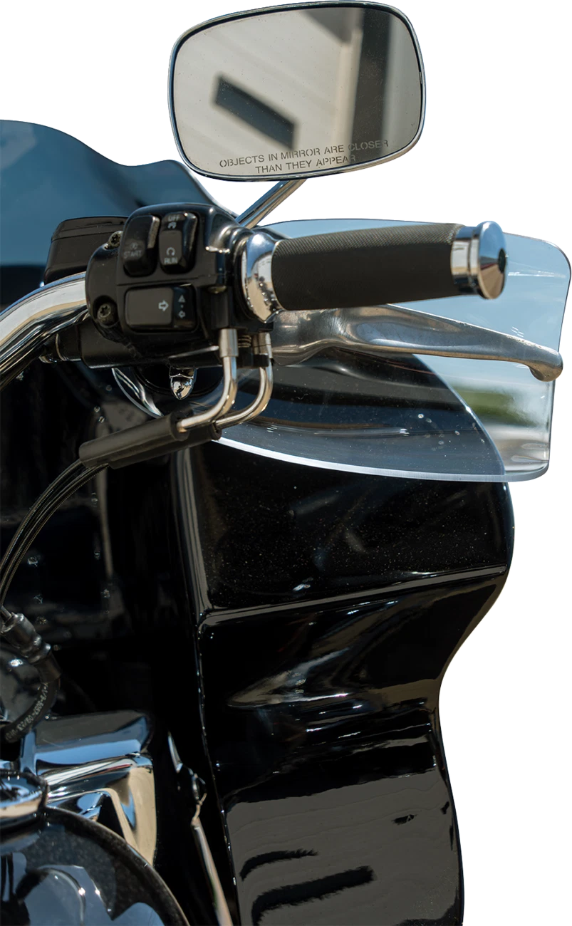 Klock Werks Flare Handguards for Harley-Davidson (Cable Clutch, Clear)