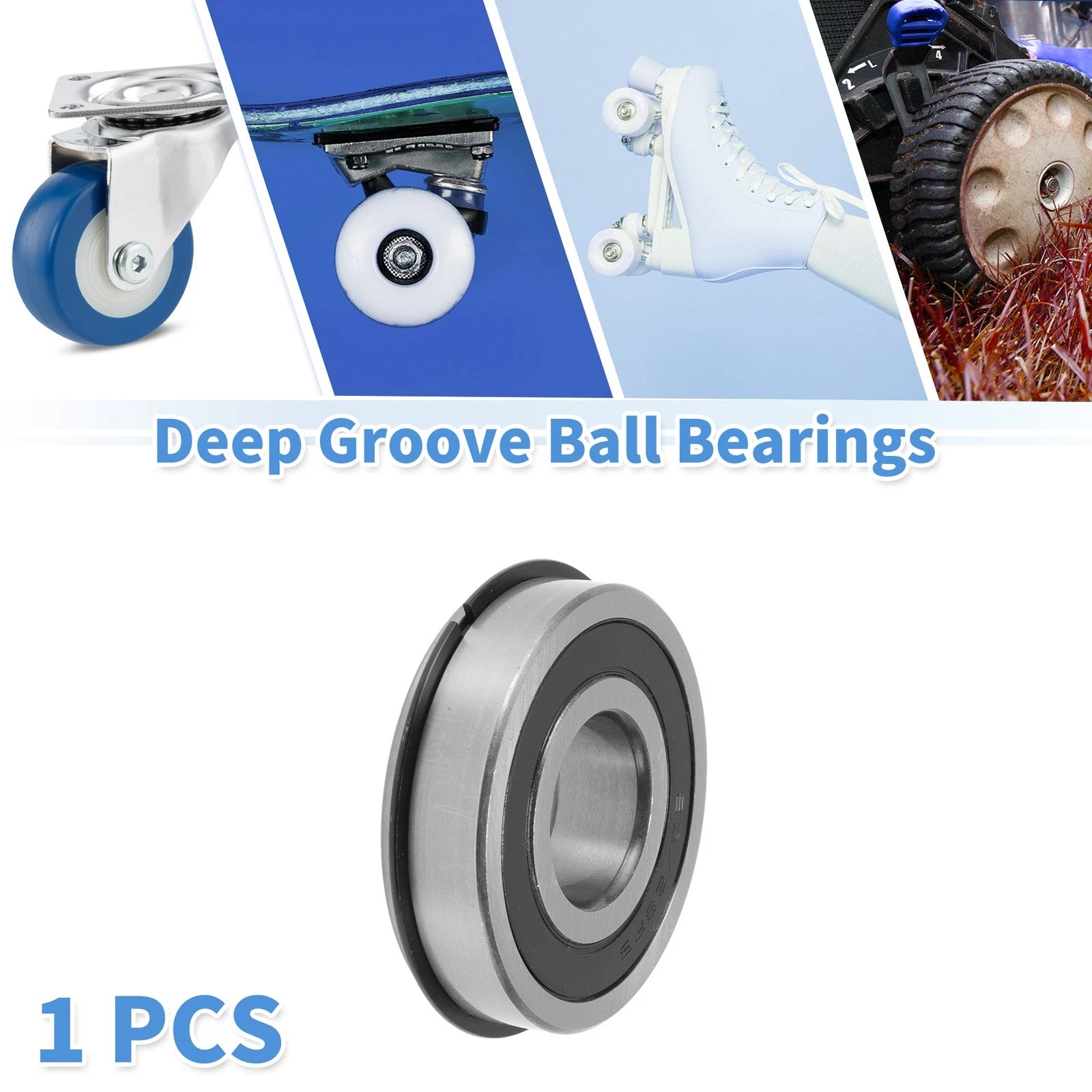 Deep Groove Ball Bearings 28x68x18mm for Scooter Skateboard (63/28NR2RS)