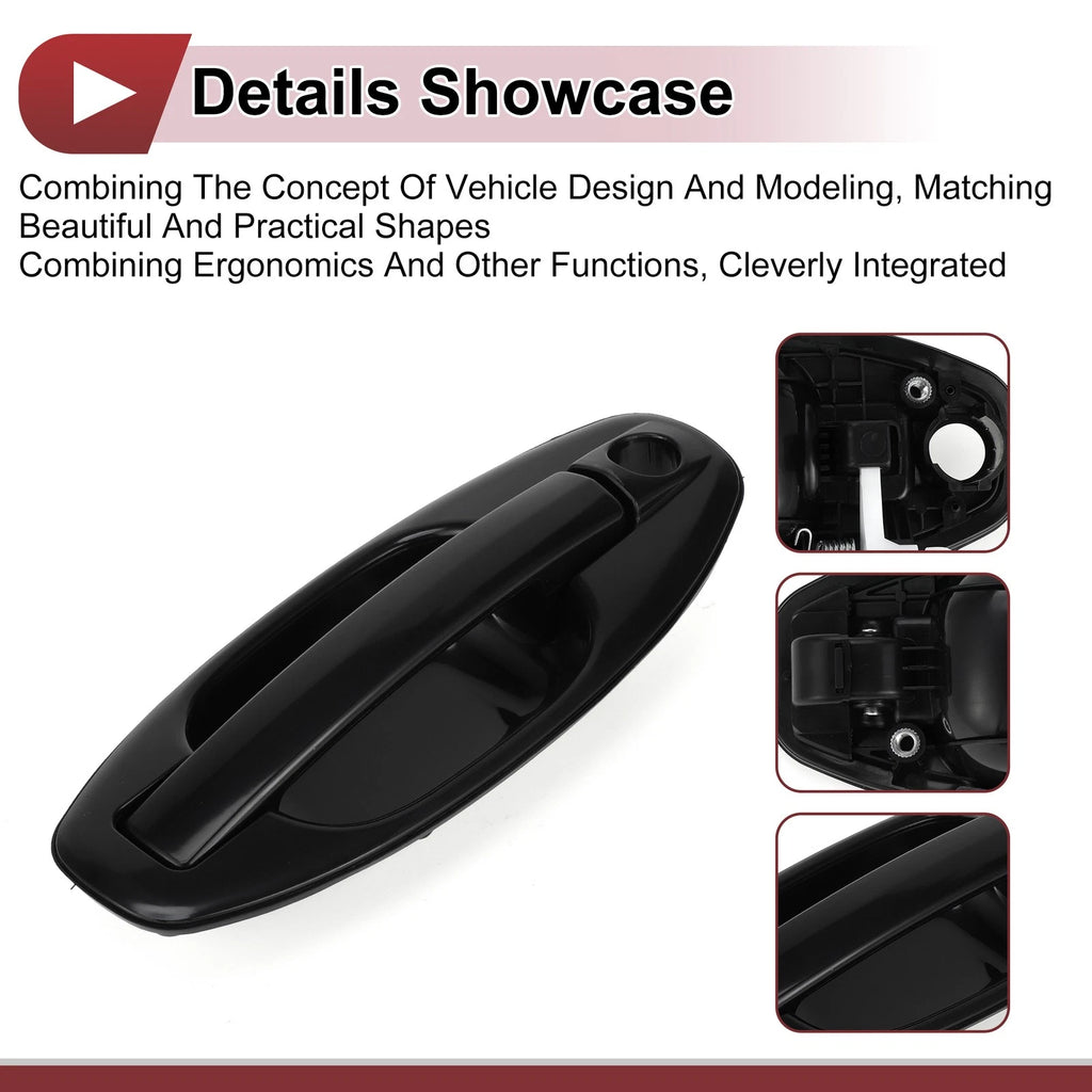 Exterior Door Handle for Hyundai Santa Fe (2013–2018) Front Left No. 8265026000 Black