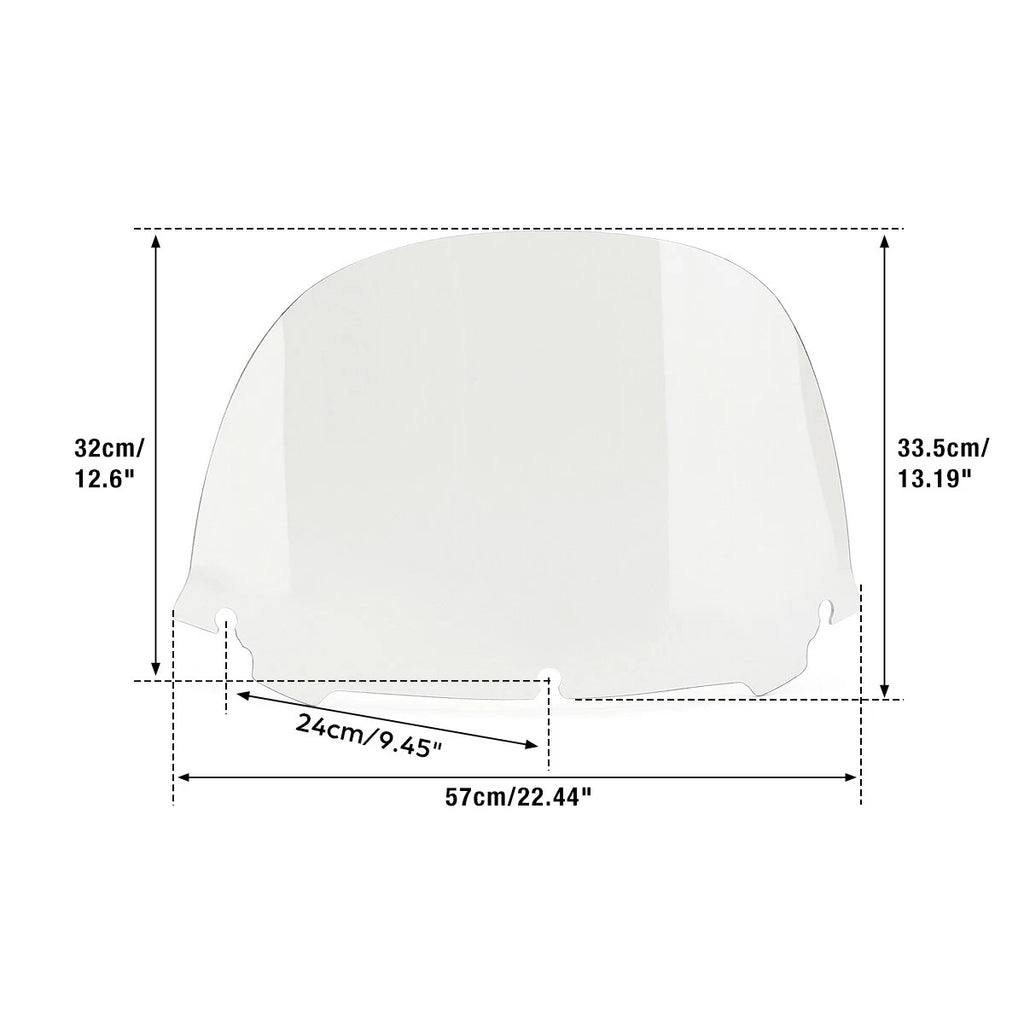 12.5" Clear Windshield for Harley Electra Glide (2014–2021)