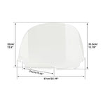 12.5" Clear Windshield for Harley Electra Glide (2014–2021)