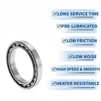 Deep Groove Ball Bearing 6916 for Scooter Skateboard Wheel (P0 80x110x16mm)
