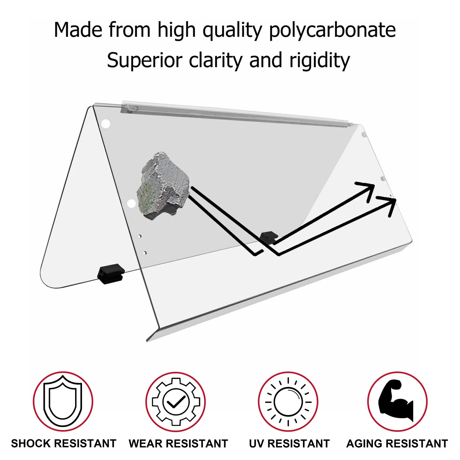 Folding Windshield for Yamaha Golf Cart G14 G16 G19 (1995–2003)