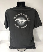 Ford Mustang T Shirt Black Running Horse Logo for Ford Mustang (2005–2024)