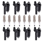 Set of 8 Ignition Coils & Spark Plugs for Chevrolet Silverado 2014-2019