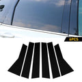 6X Door Trim Cover for Honda CR-V (2012–2016) - Piano Window/Black Pillar Posts