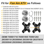 2 Front/Rear Wheel Hubs & Bearings for Can-Am Renegade 1000 850 800R 650 570 500