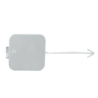 Rear Bumper Tow Hook Cover for Mercedes-Benz W221 (2007-2009) Silver Tone