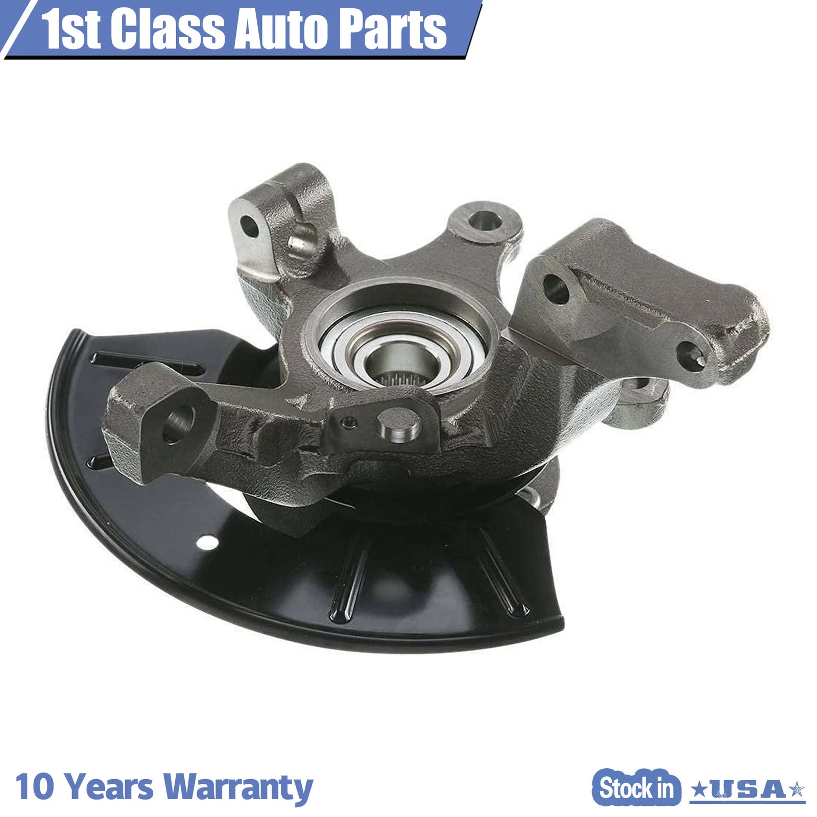 Set of 2 Wheel Bearing Hub Steering Knuckle Assembly for Ford Mazda (2001–2004)