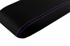 Leather Console Lid Armrest Cover for Honda Prelude (1997–2001) Purple Stitch