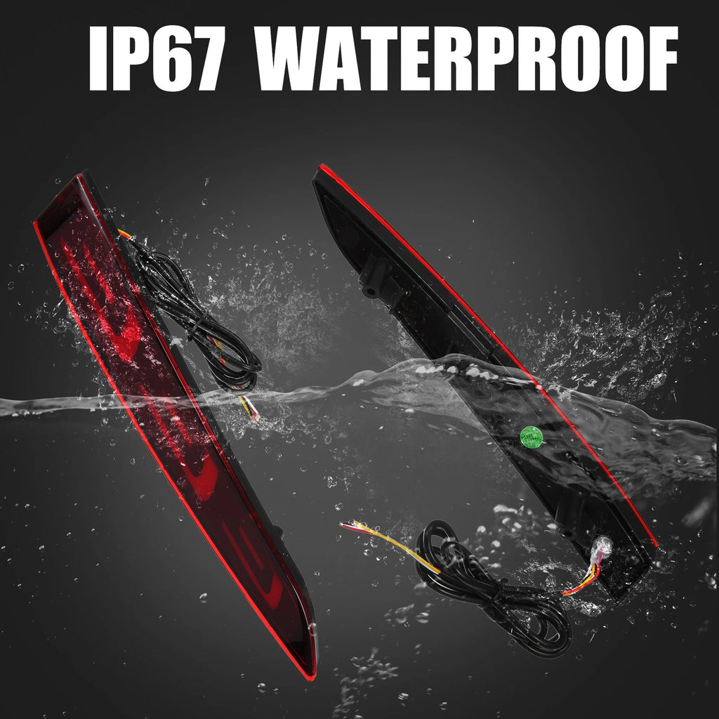 Pair Rear Bumper Reflector Fog Brake Light for Hyundai Accent (2011–2018)