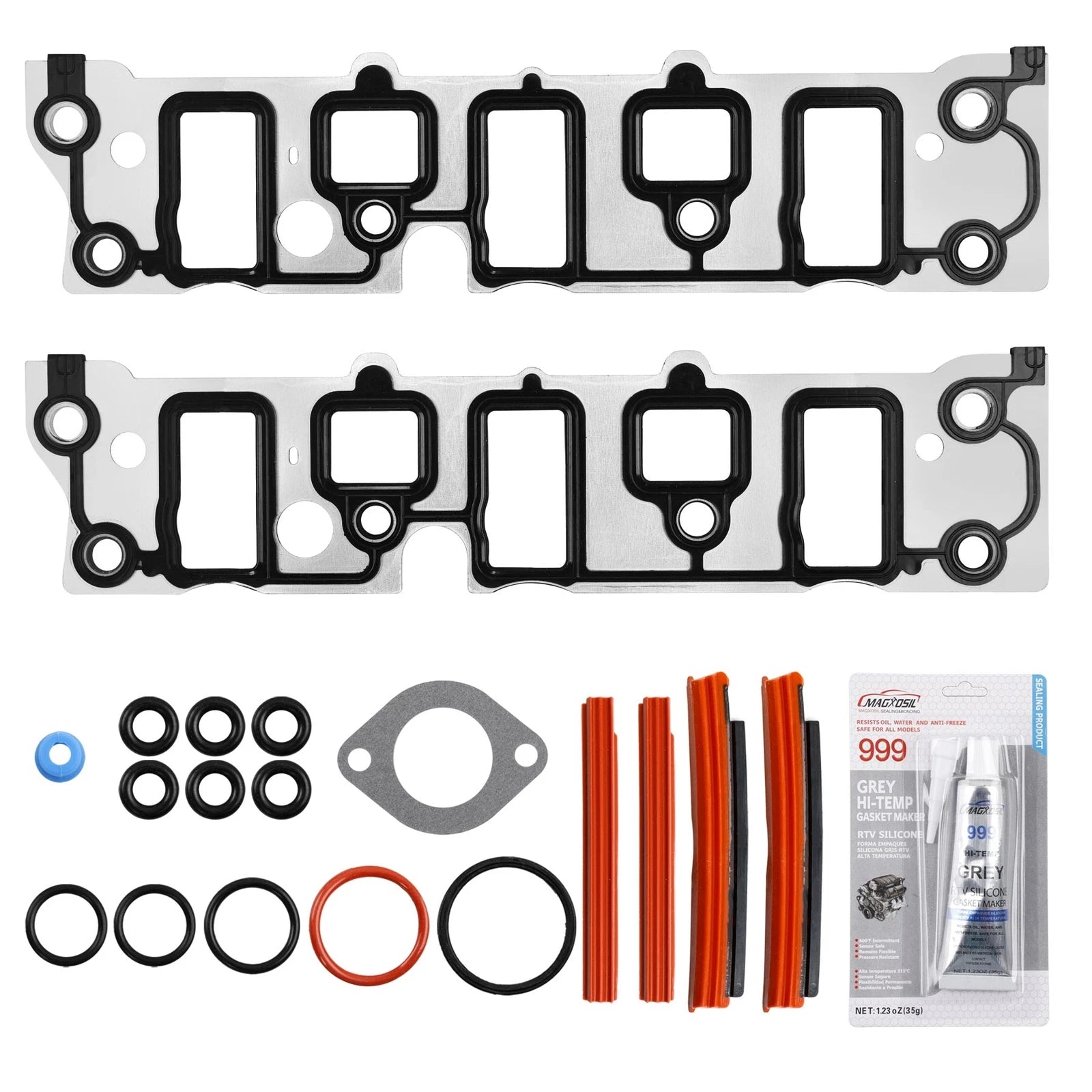Set of 2 Intake Manifold Gaskets for Buick Chevy Oldsmobile Pontiac (1995–2009)