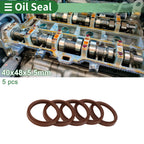 Set of 5 Oil Seal Rotary Shaft Seal FKM Rubber 40x48x5.5mm