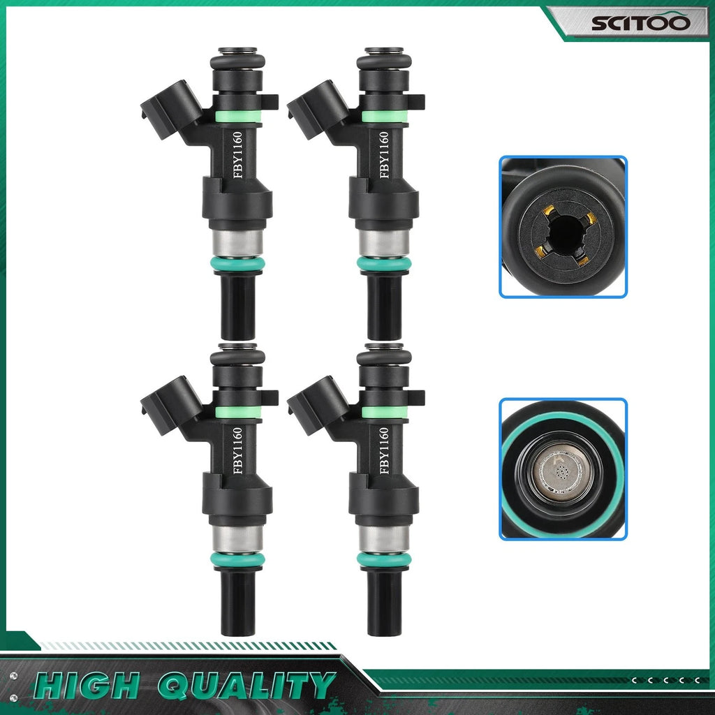Set of 4 Fuel Injectors for Nissan Versa 1.6L (2009–2011)