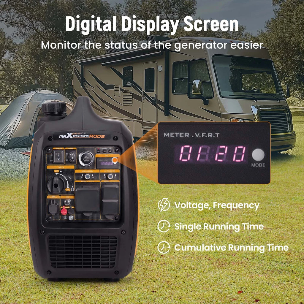 5KW Portable Inverter Generator for RV Camping Travel (Gas Powered)