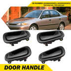 Set of 4 Black Inside Inner Door Handles for Toyota Corolla Prizm (1998–2002)