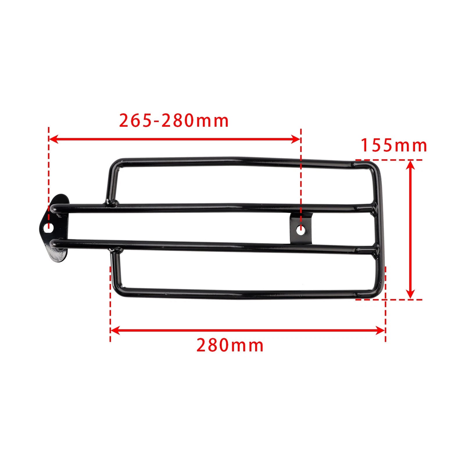 Rear Luggage Rack Solorack Black for Sportster XL883 XL1200 (1985–2003)