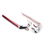 2X Chrome Saddlebag LED Side Marker Light Red Lens for Harley Touring (2014–2020)