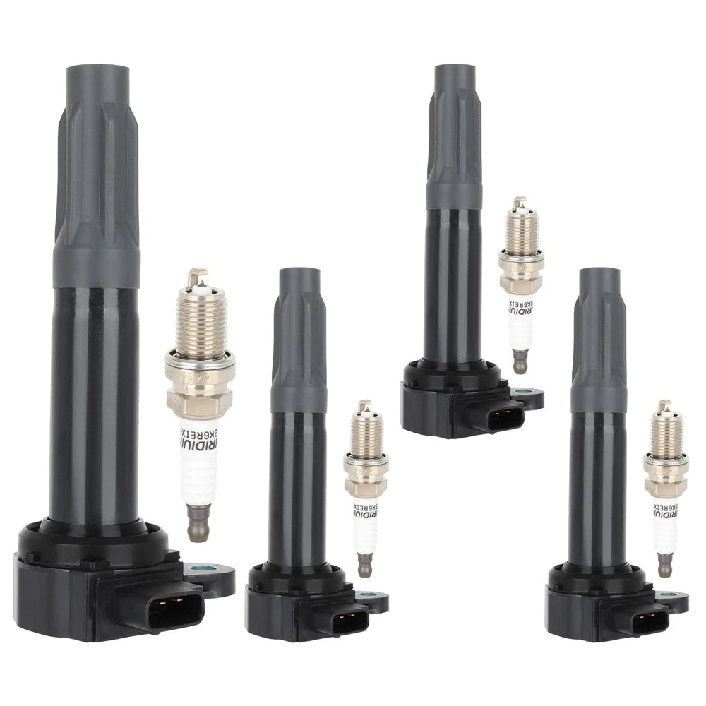 Set of 4 Ignition Coils & 4 Spark Plugs for Subaru Legacy Outback (2010–2012)
