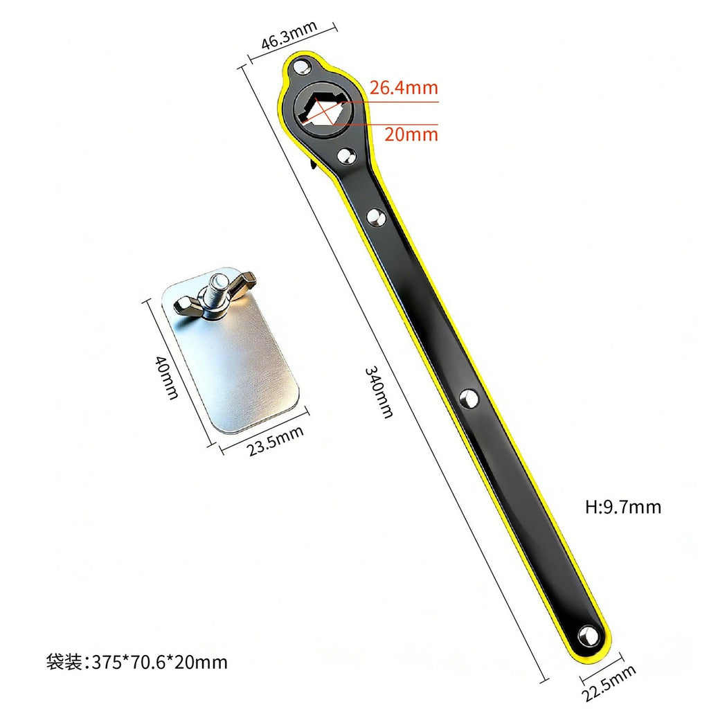 Dual Sided Cross Wrench for Fast Tire Changing and Adjustments