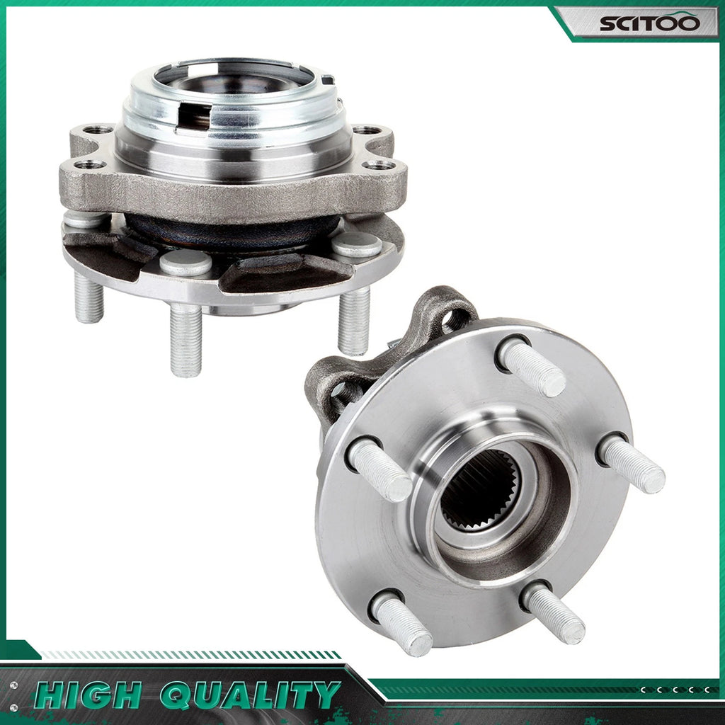 2X Front Wheel Bearing Hub Assembly for Nissan Murano (2009–2017) 5 Lugs