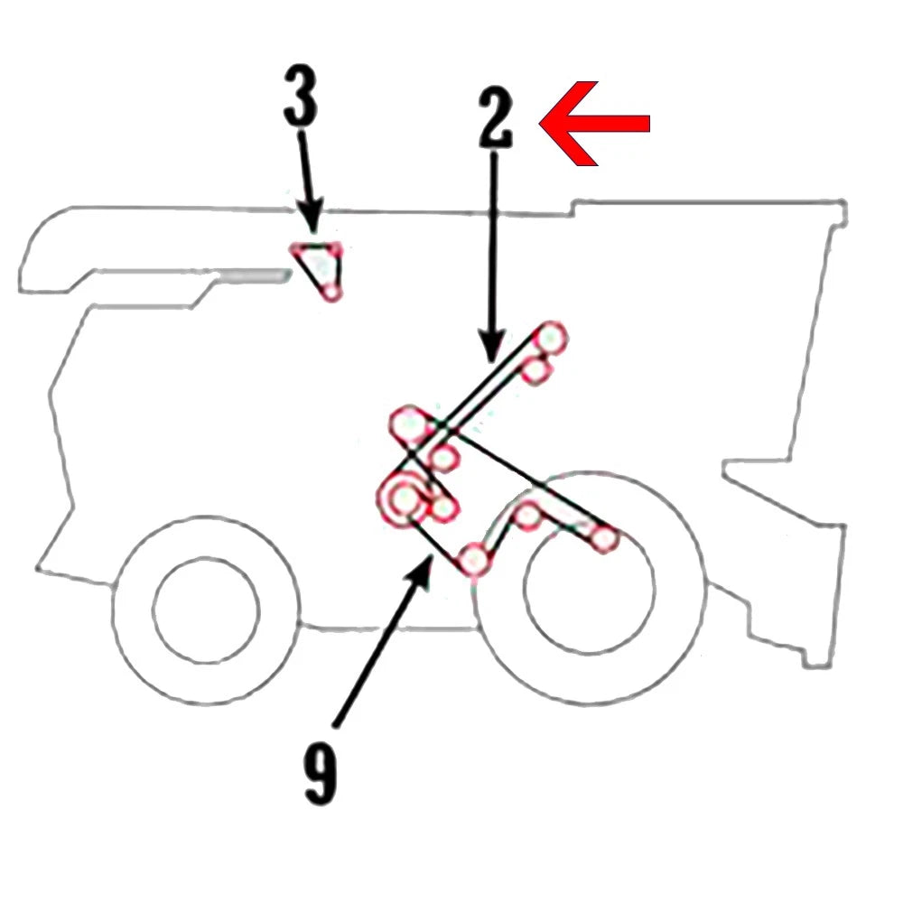 Secondary Countershaft Belt for John Deere Combine (AMH128010, H128010)