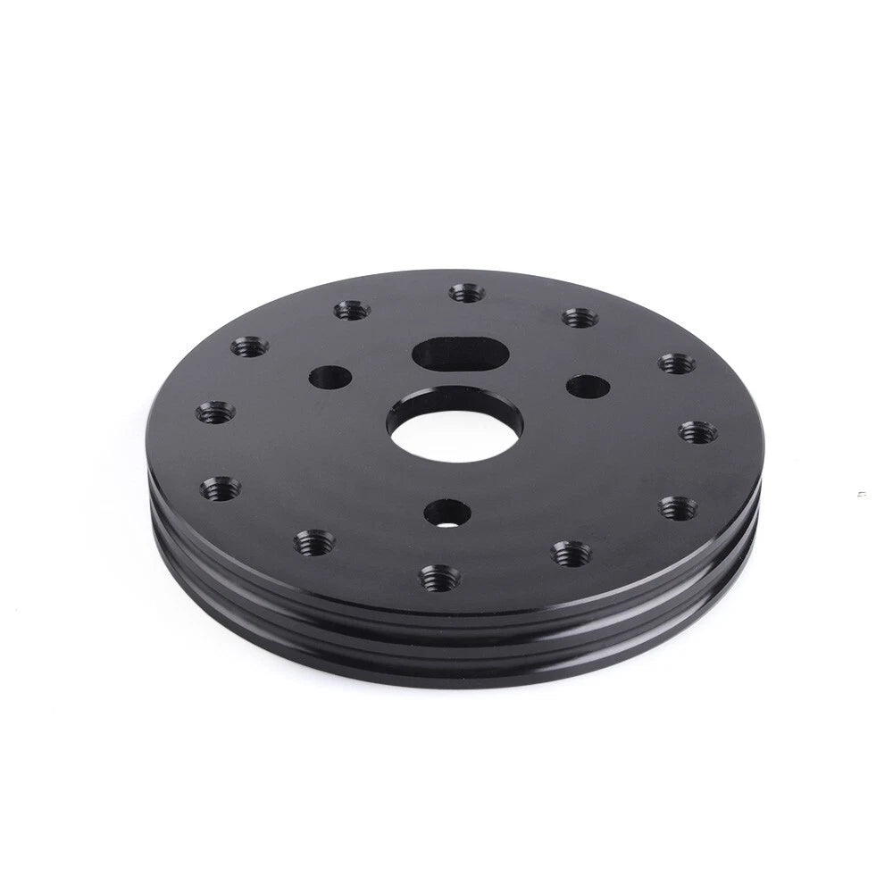 Aluminum 0.5" Short Hub Steering Wheel Adapter 6 to 3 Hole