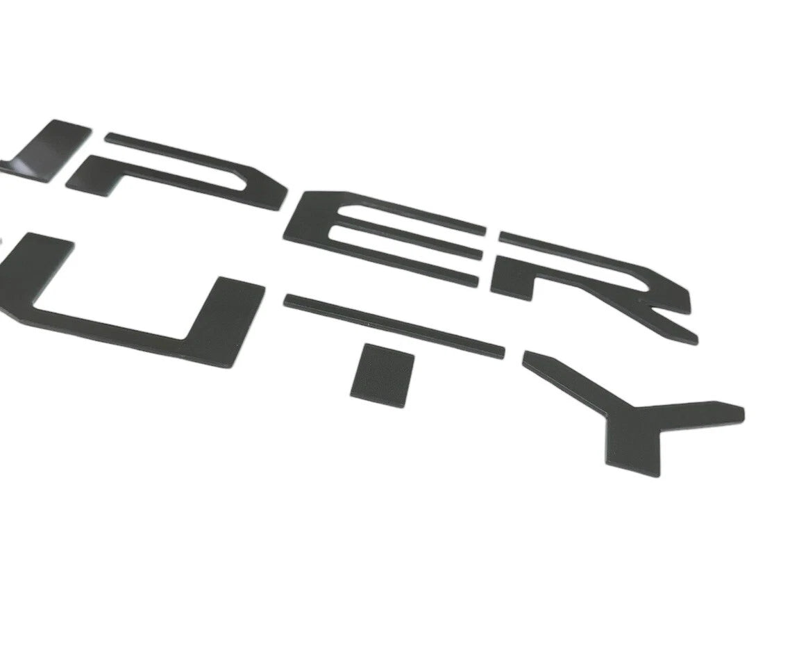 Hood Inserts Letters OEM Style for 2023-2025 Ford Super Duty