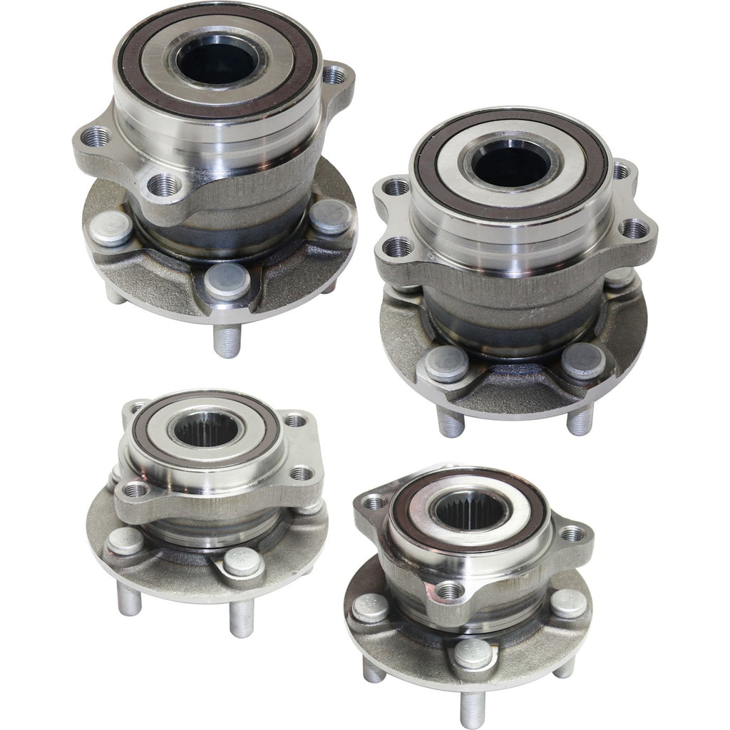 Wheel Hubs for Subaru Impreza (2012–2014) Front & Rear with Bearing AWD