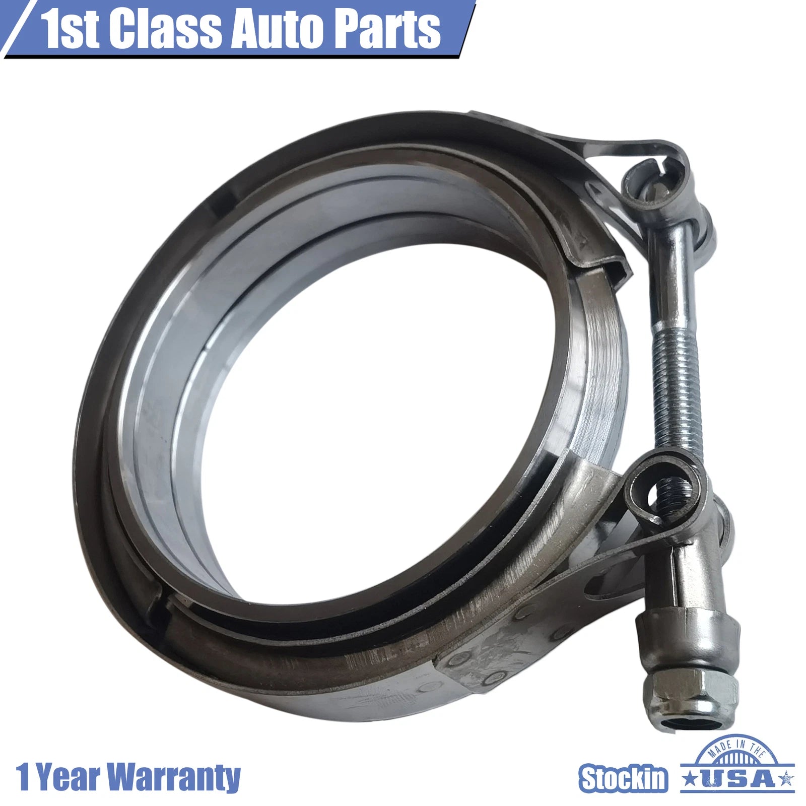 3.5'' V-Band Flange & Clamp Kit for Turbo Exhaust Downpipe
