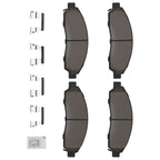 4X Front Ceramic Brake Pads Set for Chevrolet Colorado/GMC Canyon (2004–2008)