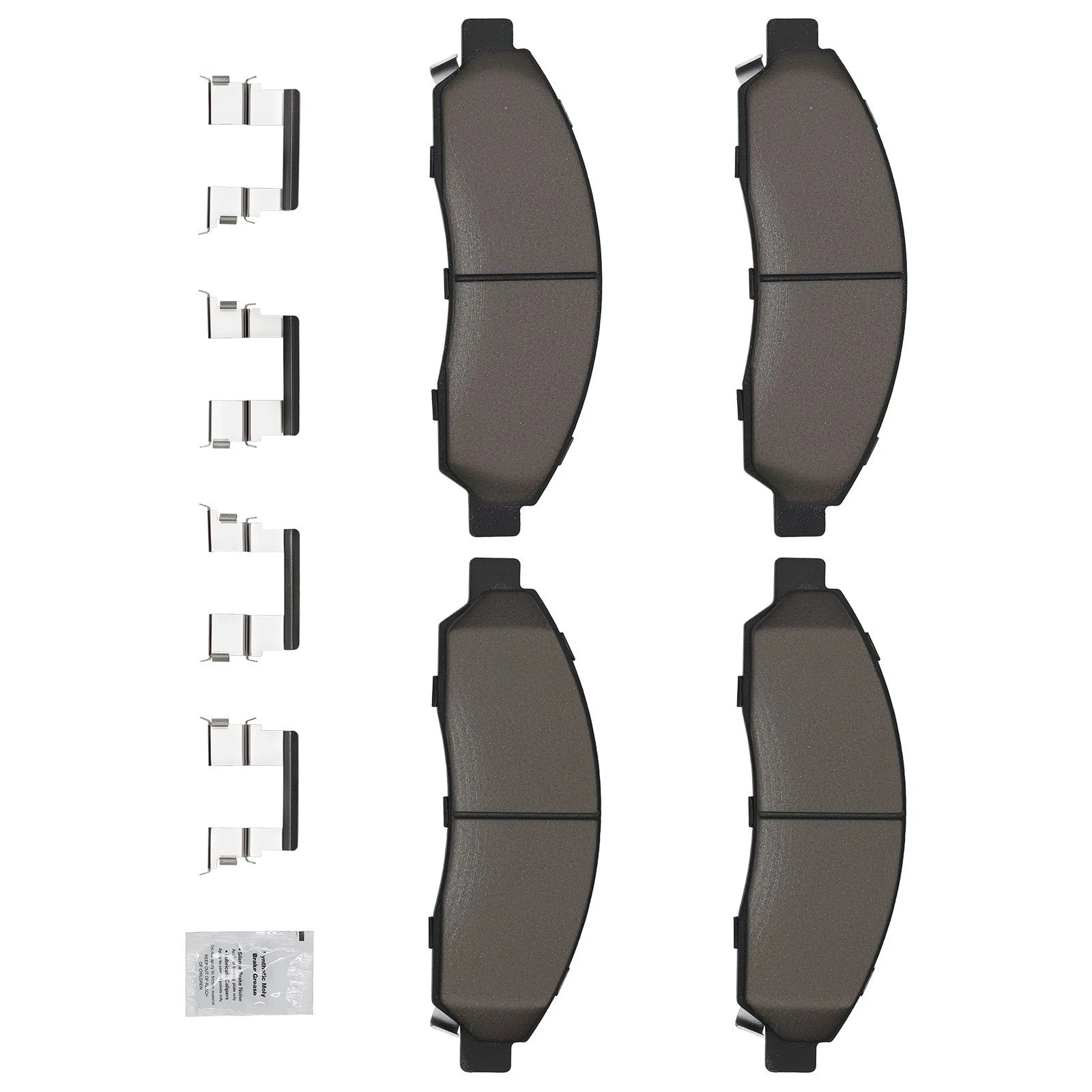 4X Front Ceramic Brake Pads Set for Chevrolet Colorado/GMC Canyon (2004–2008)