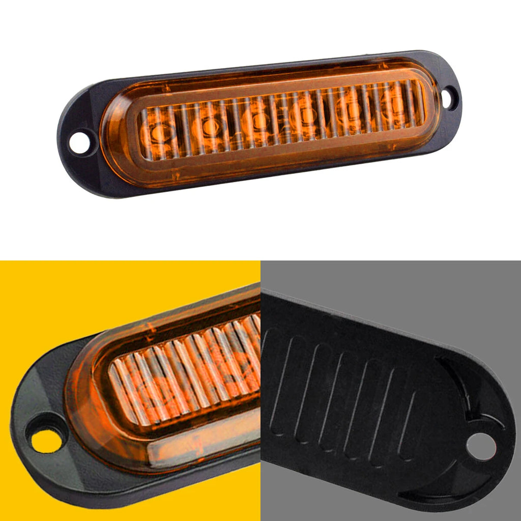 Set of 16 Waterproof Amber LED Trailer Truck Side Clearance Marker Lamps