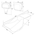 Sissy Bar Pad Set for Harley Touring (2009–2023)