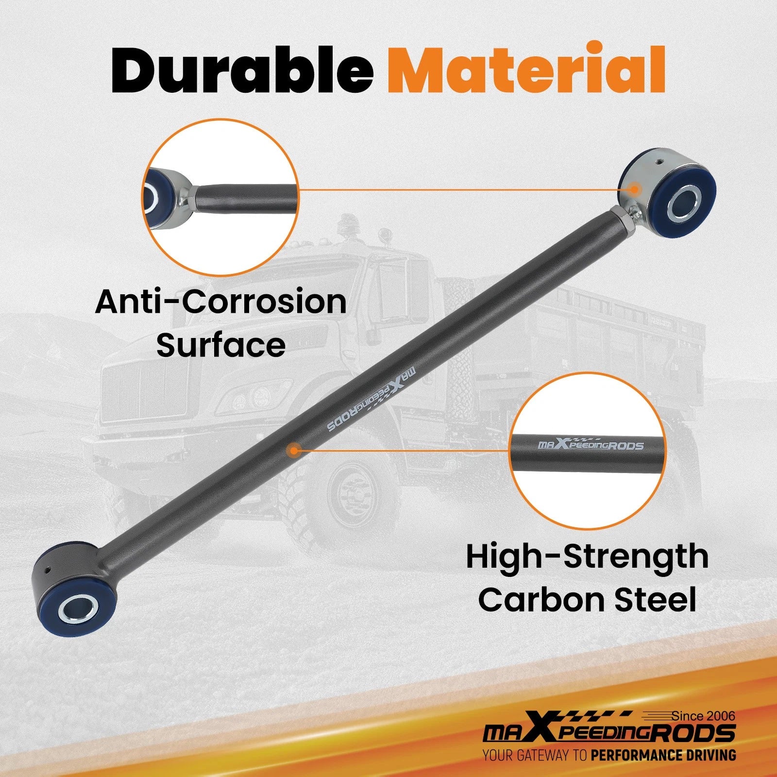 Adjustable Track Bar for Ford F-53 V8 V10 & Kodiak C4500 C5500 (2003–2021)