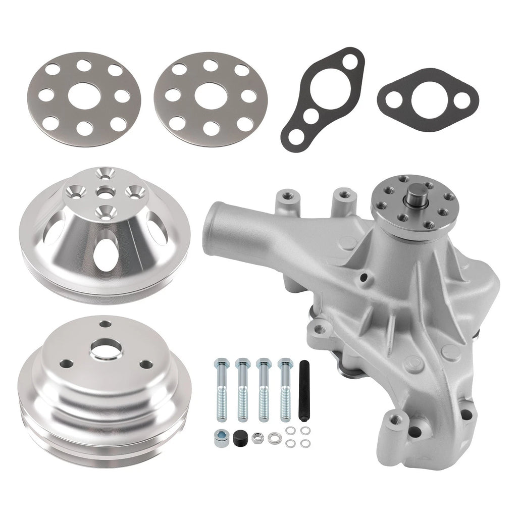 Water Pump with Pulley for Small Block Chevy 283 305 350 (1969–1987)