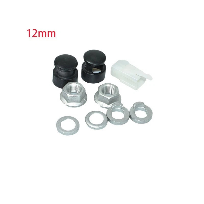 Lock Nut Washer Cover Kit for E-Bike Hub Motor Axle 12mm 14mm