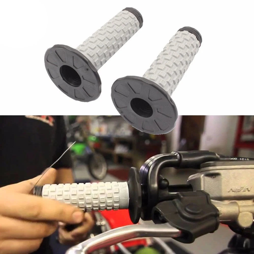 22mm Handgrips for Honda MX Dirt Pit Trail Bike ATV (7/8") - Grey