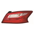 Replacement Smoked Passenger Side Outer Tail Light Assembly w/Smoked Lens