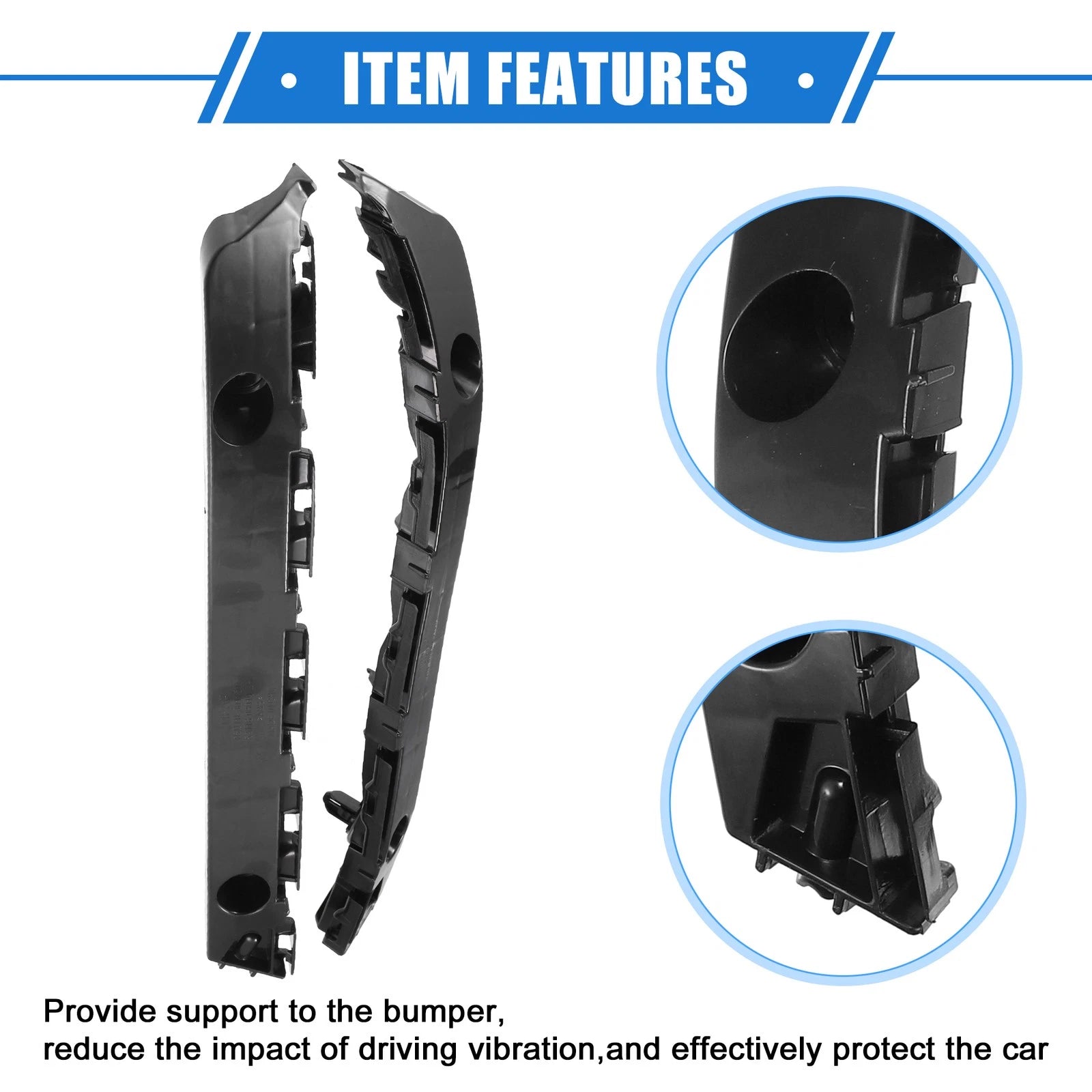 Set of 2 Front Bumper Brackets for Toyota Sienna (2011–2020)