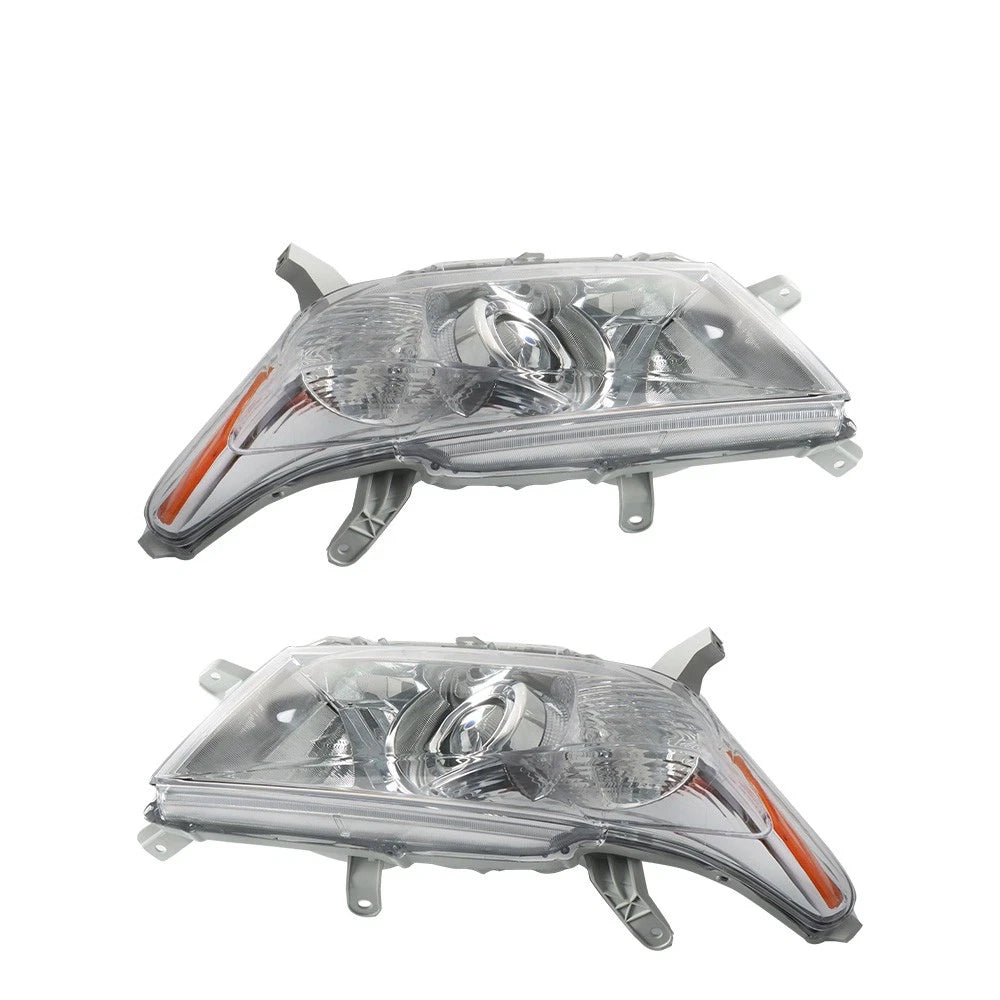 Headlights for Toyota Highlander (2011-2013) Left + Right Halogen Clear Lens