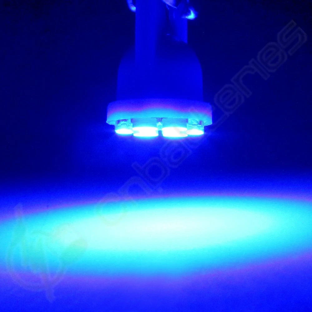 Set of 5 T10 Blue 8-3020-Epistar SMD LED License Plate Lights Bulbs