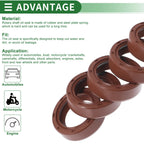 Set of 5 Oil Seal Rotary Shaft Seal FKM Rubber 25x35x10mm