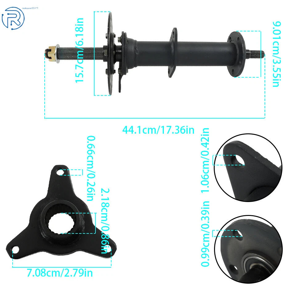 Rear Axle Kit for Go Kart ATV UTV Golf Cart (40")