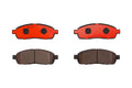 Set of 4 Brembo NAO Ceramic Slotted Brake Pads for Ford F-150 (2008–2009)