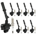 Set of 8 Ignition Coils & Spark Plugs for Mercedes-Benz GL450 (2013–2014)